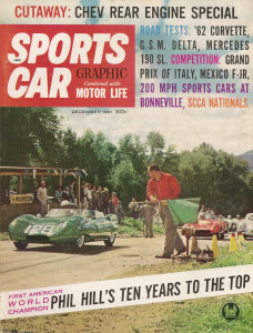 SPORTS CAR GRAPHIC 1961 DEC - TR4, BONNEVELLE, P HILL, VETTE, 190SL*